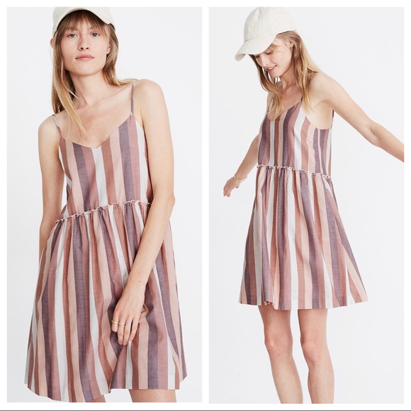 Madewell Dresses & Skirts - NWT Madewell Ruffle-Waist Babydoll Cami Dress